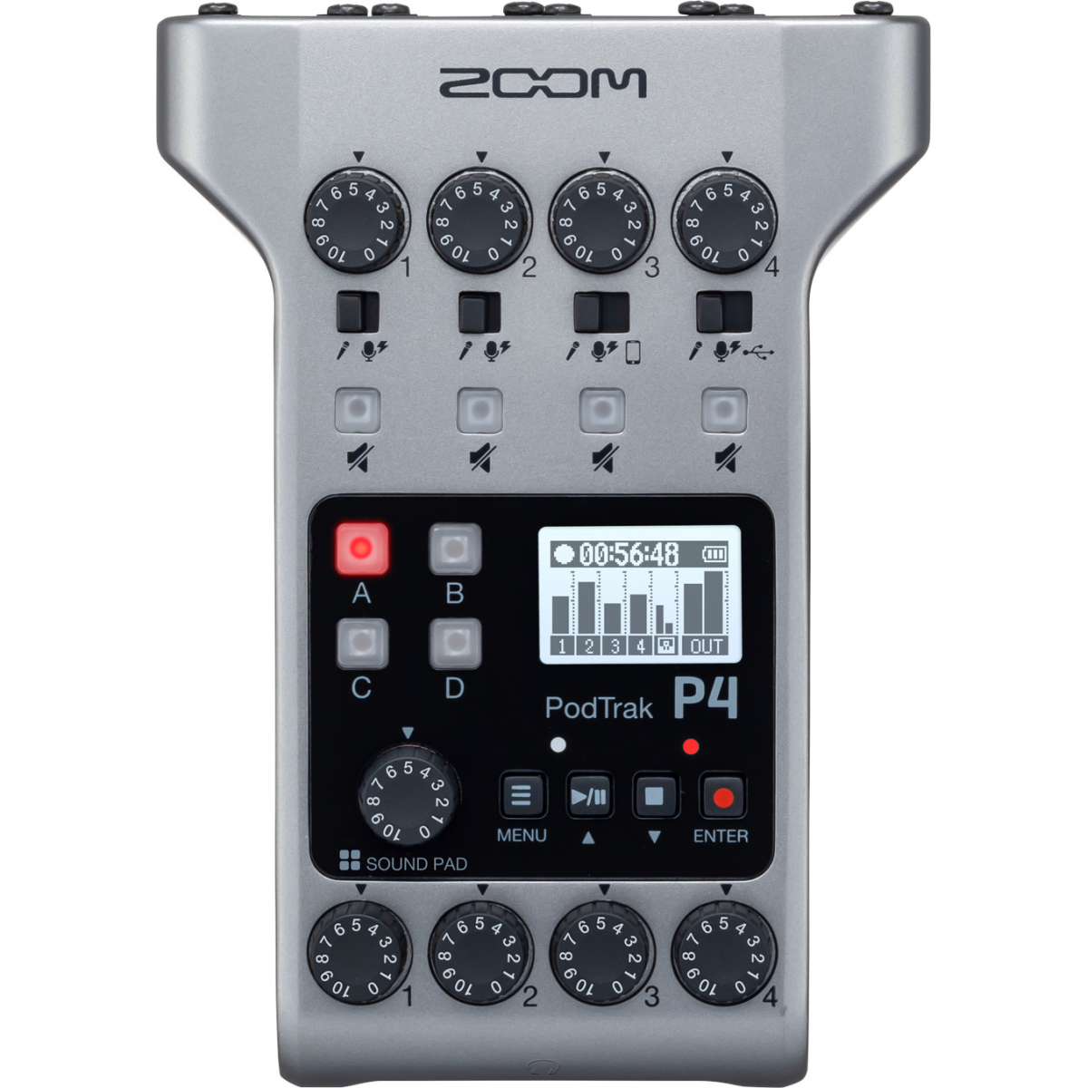 Zoom P4 Registratore Podcast Portatile Zoom P4 Registratore Podcast Portatile