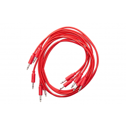 5 PCS 90CM BRAIDED CABLES, RED
