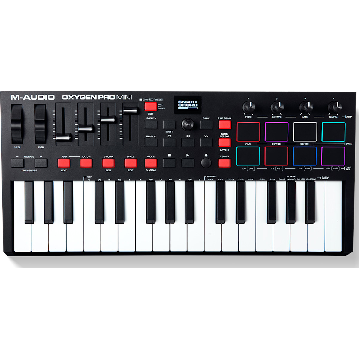 M-AUDIO - OXYGEN PRO MINI Master keyboard 32 tasti M-AUDIO - OXYGEN PRO MINI Master keyboard 32 tasti