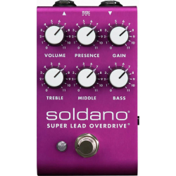 Soldano - SLO Super Lead Overdrive Pedal Limited Edition - Purple, MERULA. Soldano - SLO Super Lead Overdrive Pedal Limited Edition - Purple, MERULA.