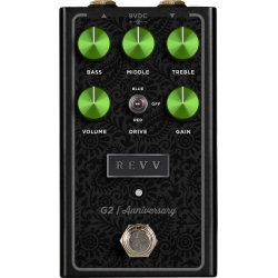Revv | G2 Anniversary Edition, Preamp/Overdrive/Distortion Pedal, Green. MERULA Revv | G2 Anniversary Edition, Preamp/Overdrive/Distortion Pedal, Green. MERULA