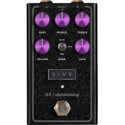 Revv - G3 Anniversary Edition, Preamp/Overdrive/Distortion Pedal, Purple. MERULA Revv - G3 Anniversary Edition, Preamp/Overdrive/Distortion Pedal, Purple. MERULA