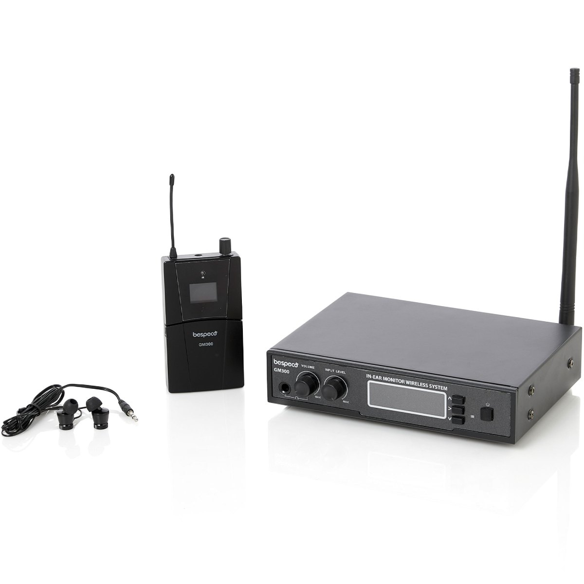 BESPECO - GM300, Sistema wireless UHF in-ear monitor stereo, Merula BESPECO - GM300, Sistema wireless UHF in-ear monitor stereo, Merula