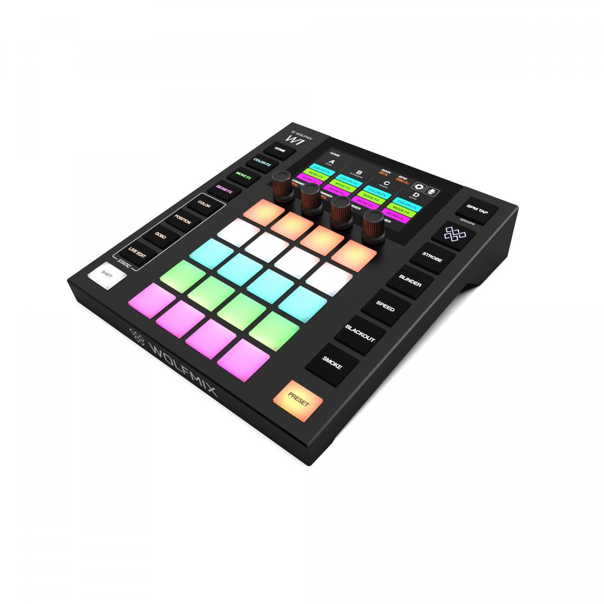 wolfmix w1 mk2 controller dmx professionale standalone wolfmix w1 mk2 controller dmx professionale standalone