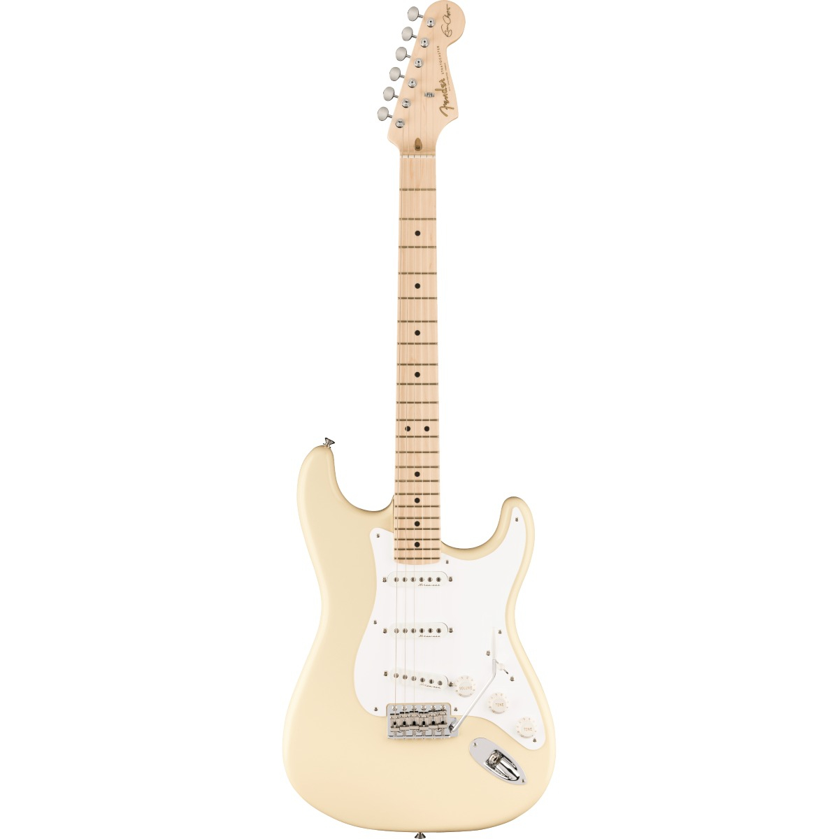 Fender Eric Clapton Stratocaster, Maple Fingerboard, Olympic White, Chitarra elettrica Fender Eric Clapton Stratocaster, Maple Fingerboard, Olympic White, Chitarra elettrica